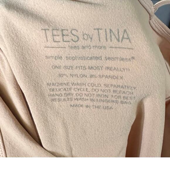 NWOT Tees by Tina Seamless Skinny-Strap Camisole Tank top- Stone - One Size - Picture 6 of 9
